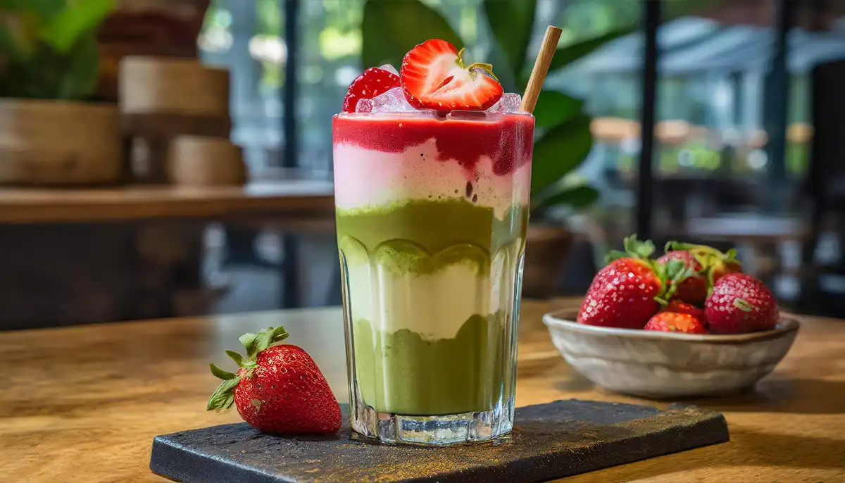 Iced Strawberry Matcha Latte Tarifi, Nasıl Yapılır?